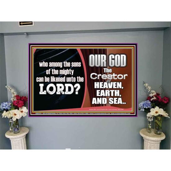 WHO CAN BE LIKENED TO OUR GOD JEHOVAH  Scriptural Décor  GWJOY9978  