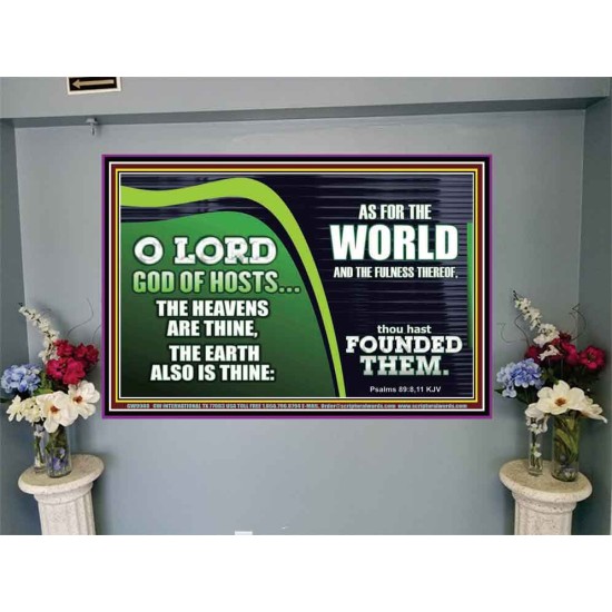 O LORD GOD OF HOSTS THE HEAVEN IS THINE  Christian Art Portrait  GWJOY9980  
