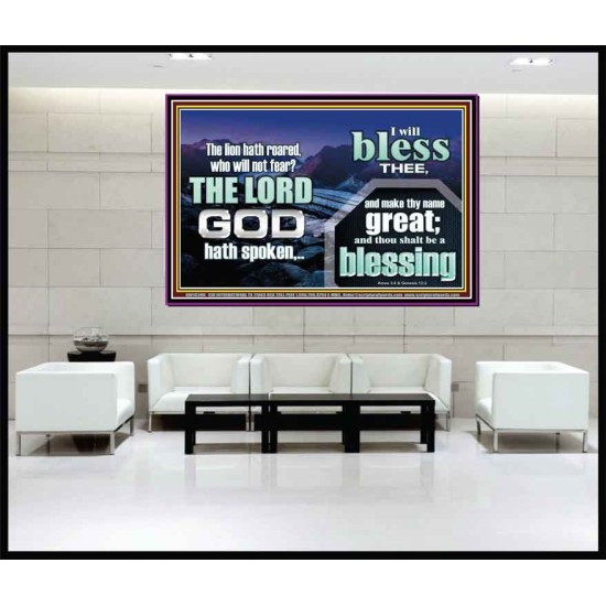 I BLESS THEE AND THOU SHALT BE A BLESSING  Custom Wall Scripture Art  GWJOY10306  