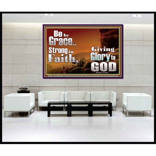 BE BY GRACE STRONG IN FAITH  New Wall Décor  GWJOY10325  