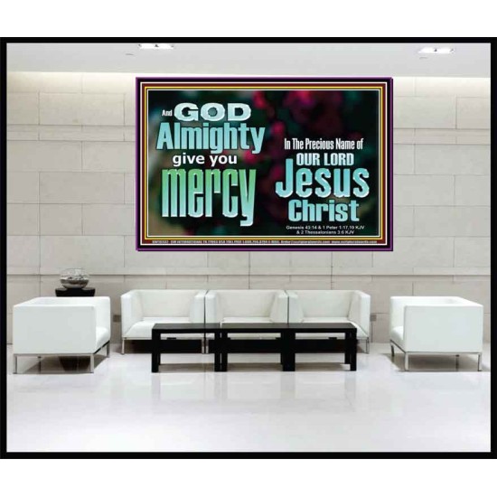 GOD ALMIGHTY GIVES YOU MERCY  Bible Verse for Home Portrait  GWJOY10332  