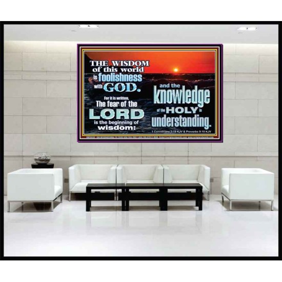 THE FEAR OF THE LORD BEGINNING OF WISDOM  Inspirational Bible Verses Portrait  GWJOY10337  