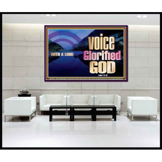 WITH A LOUD VOICE GLORIFIED GOD  Printable Bible Verses to Portrait  GWJOY10349  