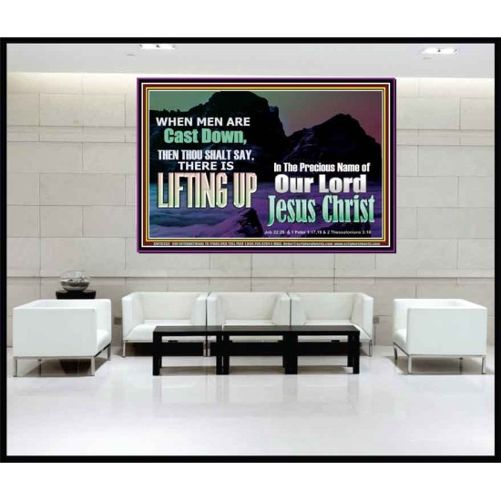 THOU SHALL SAY LIFTING UP  Ultimate Inspirational Wall Art Picture  GWJOY10353  