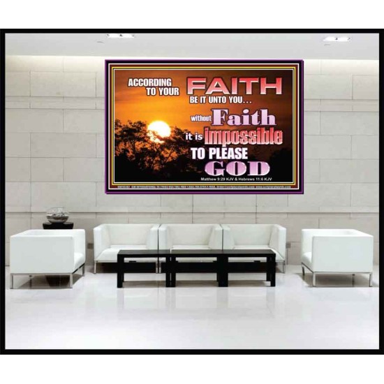 ACCORDING TO YOUR FAITH BE IT UNTO YOU  Children Room  GWJOY10387  