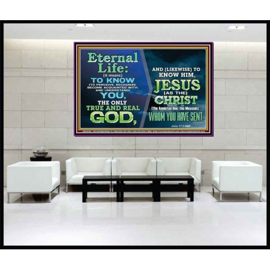 ETERNAL LIFE IS TO KNOW AND DWELL IN HIM CHRIST JESUS  Church Portrait  GWJOY10395  