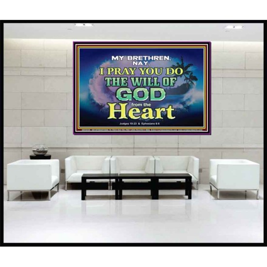 DO THE WILL OF GOD FROM THE HEART  Unique Scriptural Portrait  GWJOY10426  