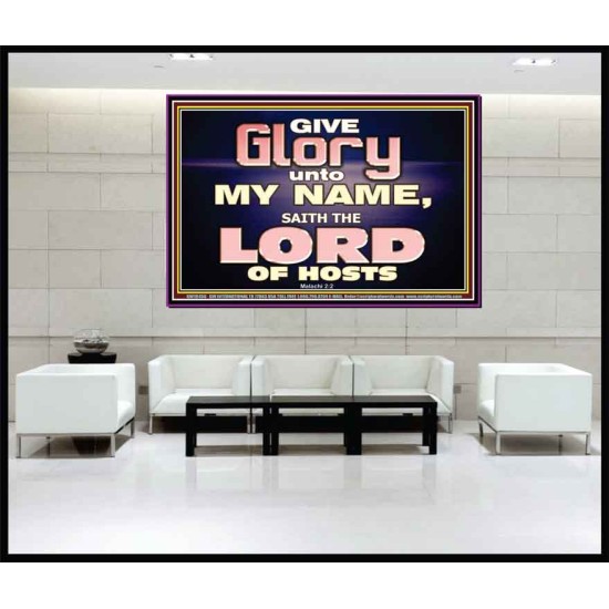 GIVE GLORY TO MY NAME SAITH THE LORD OF HOSTS  Scriptural Verse Portrait   GWJOY10450  