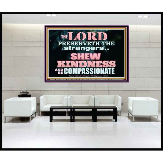 SHEW KINDNESS AND BE COMPASSIONATE  Christian Quote Portrait  GWJOY10462  