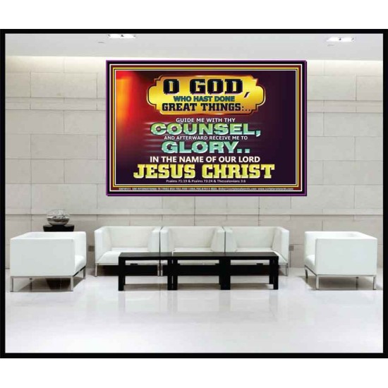 GUIDE ME THY COUNSEL GREAT AND MIGHTY GOD  Biblical Art Portrait  GWJOY10511  