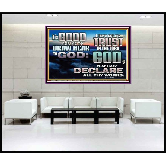 DRAW NEARER TO THE LIVING GOD  Bible Verses Portrait  GWJOY10514  