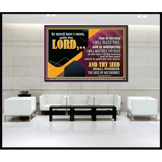 IN BLESSING I WILL BLESS THEE  Religious Wall Art   GWJOY10516  