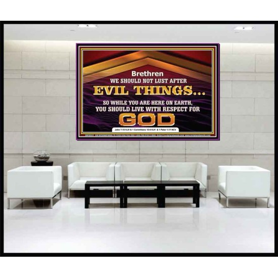 DO NOT LUST AFTER EVIL THINGS  Children Room Wall Portrait  GWJOY10527  