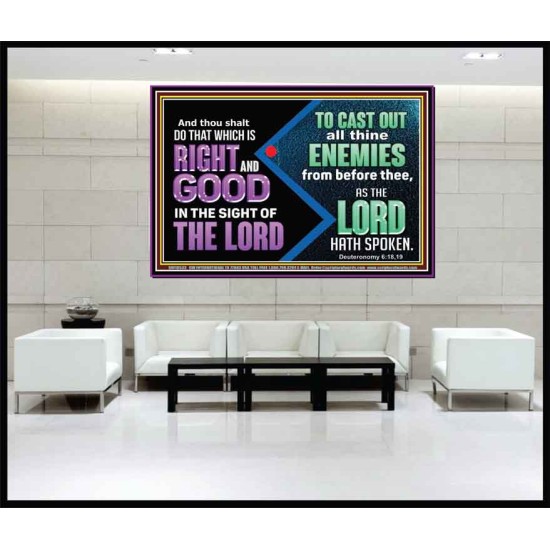 DO THAT WHICH IS RIGHT AND GOOD IN THE SIGHT OF THE LORD  Righteous Living Christian Portrait  GWJOY10533  