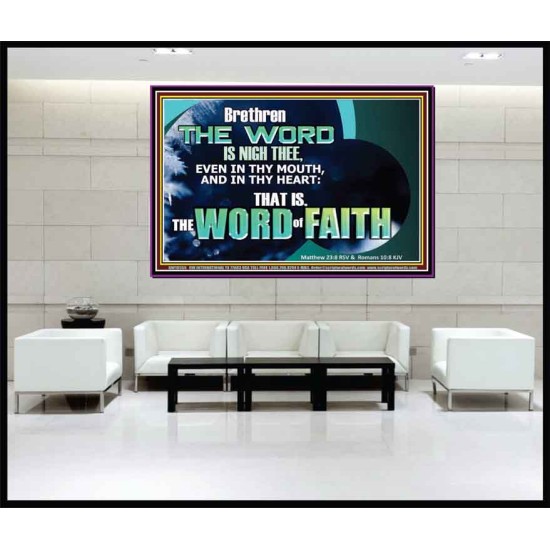 THE WORD IS NIGH THEE  Christian Quotes Portrait  GWJOY10555  