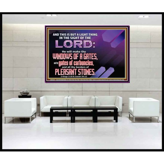 I WILL MAKE THY BORDERS OF PLEASANT STONES  Custom Modern Wall Art  GWJOY10612  