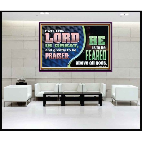 THE LORD IS GREAT AND GREATLY TO BE PRAISED  Unique Scriptural Portrait  GWJOY10681  