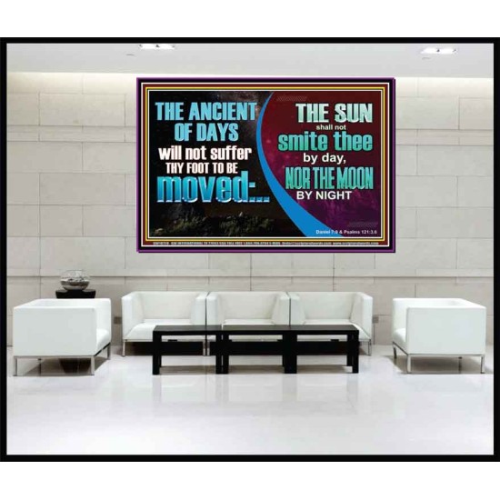 THE ANCIENT OF DAYS WILL NOT SUFFER THY FOOT TO BE MOVED  Scripture Wall Art  GWJOY10728  