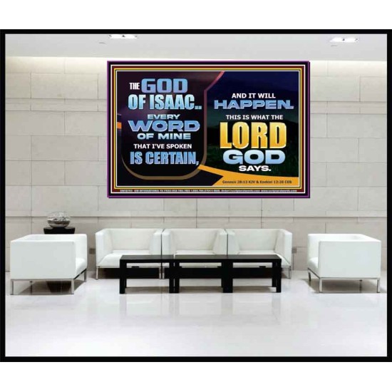 THE WORD OF THE LORD IS CERTAIN AND IT WILL HAPPEN  Modern Christian Wall Décor  GWJOY10780  