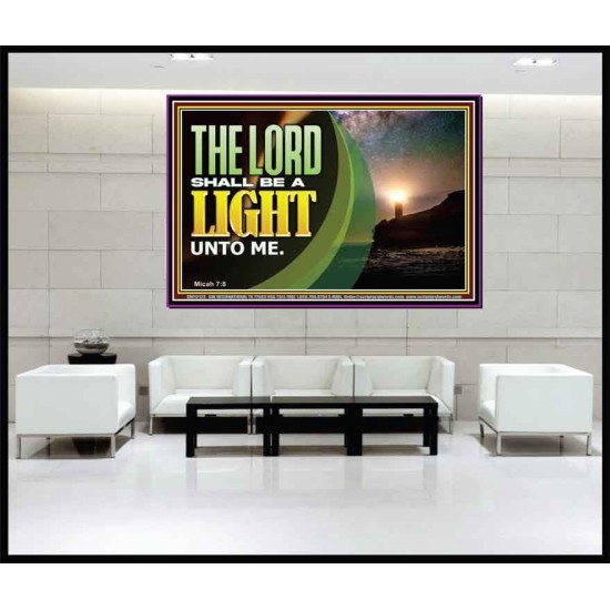 THE LORD SHALL BE A LIGHT UNTO ME  Custom Wall Art  GWJOY12123  