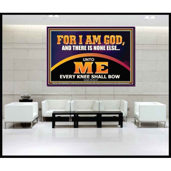 UNTO ME EVERY KNEE SHALL BOW  Scripture Wall Art  GWJOY12176  