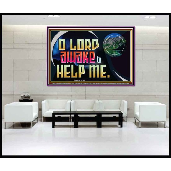 O LORD AWAKE TO HELP ME  Christian Quote Portrait  GWJOY12718  