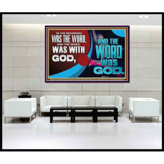 THE WORD OF LIFE THE FOUNDATION OF HEAVEN AND THE EARTH  Ultimate Inspirational Wall Art Picture  GWJOY12984  