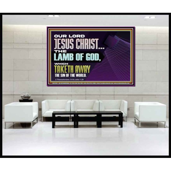 THE LAMB OF GOD WHICH TAKETH AWAY THE SIN OF THE WORLD  Children Room Wall Portrait  GWJOY12991  