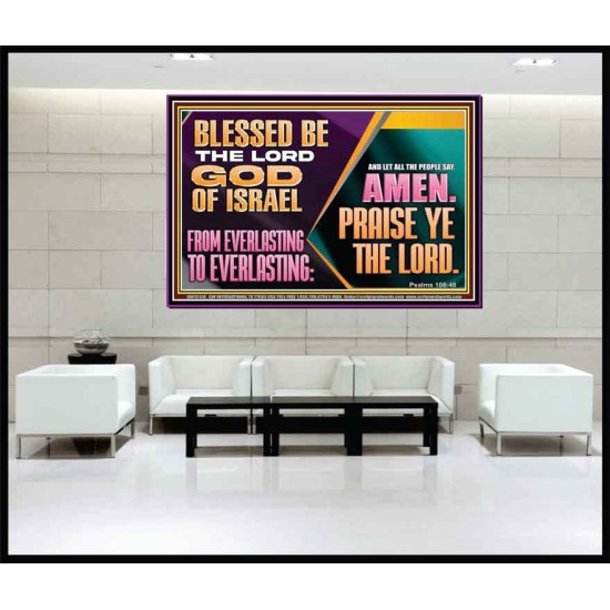 LET ALL THE PEOPLE SAY PRAISE THE LORD HALLELUJAH  Art & Wall Décor Portrait  GWJOY13128  