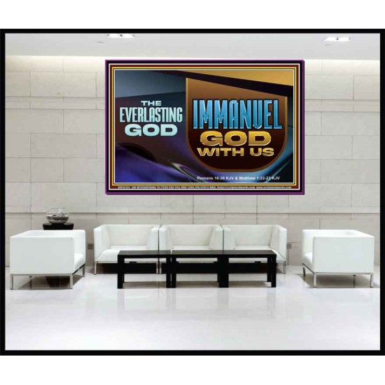 THE EVERLASTING GOD IMMANUEL..GOD WITH US  Contemporary Christian Wall Art Portrait  GWJOY13134  