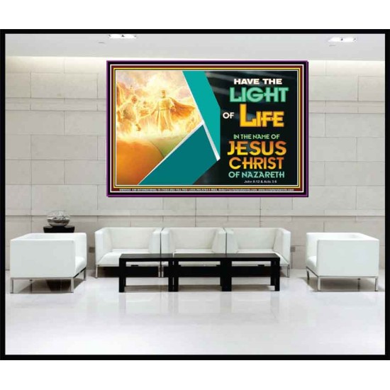 THE LIGHT OF LIFE OUR LORD JESUS CHRIST  Righteous Living Christian Portrait  GWJOY9552  