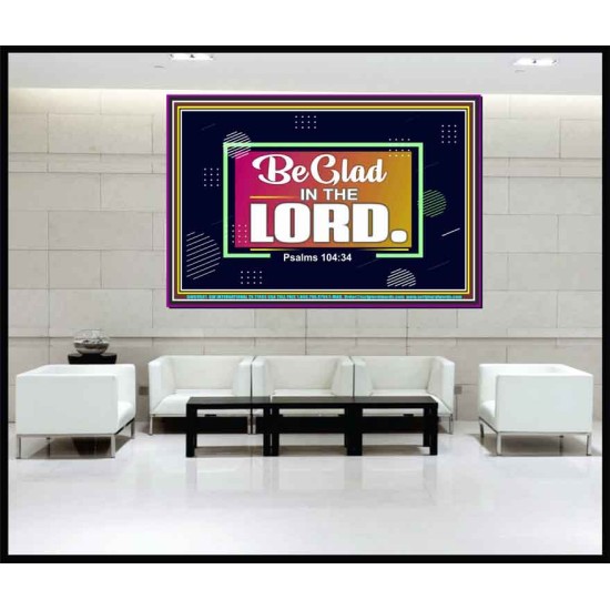 BE GLAD IN THE LORD  Sanctuary Wall Portrait  GWJOY9581  