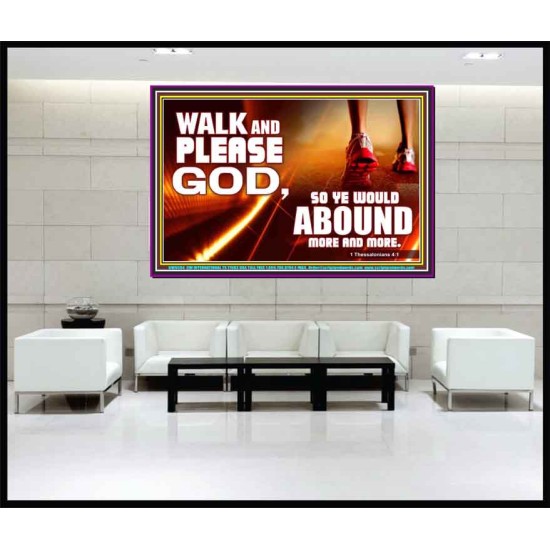 WALK AND PLEASE GOD  Scripture Art Portrait  GWJOY9594  