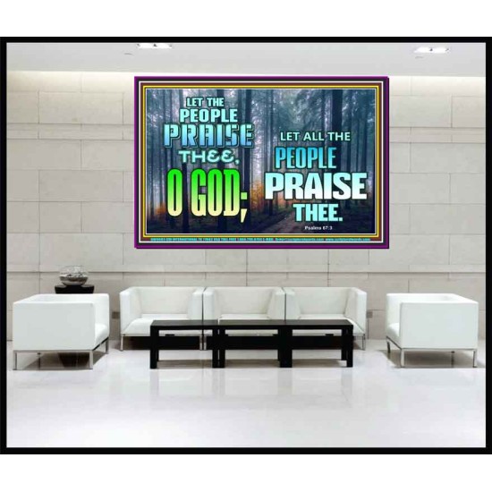 LET THE PEOPLE PRAISE THEE O GOD  Kitchen Wall Décor  GWJOY9603  