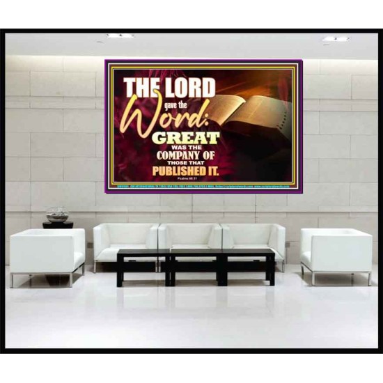 THE LORD GAVE THE WORD  Bathroom Wall Art  GWJOY9604  