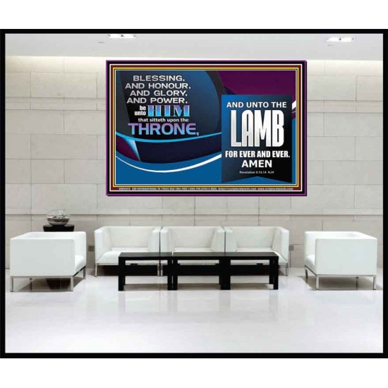 THE ONE SEATED ON THE THRONE  Contemporary Christian Wall Art Portrait  GWJOY9929  