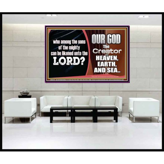 WHO CAN BE LIKENED TO OUR GOD JEHOVAH  Scriptural Décor  GWJOY9978  