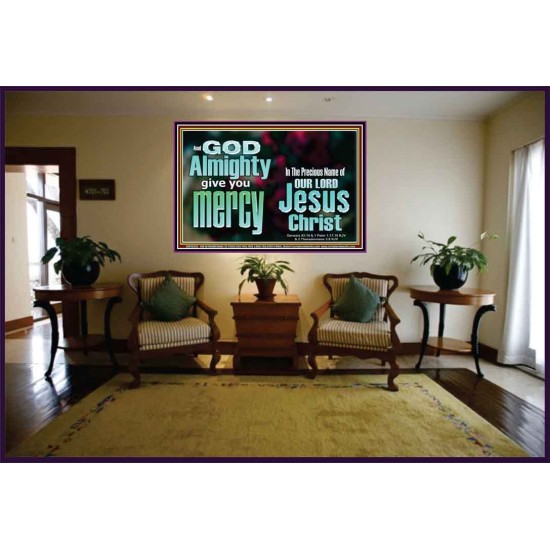 GOD ALMIGHTY GIVES YOU MERCY  Bible Verse for Home Portrait  GWJOY10332  