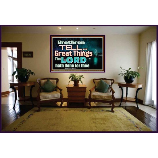 THE LORD DOETH GREAT THINGS  Bible Verse Portrait  GWJOY10481  