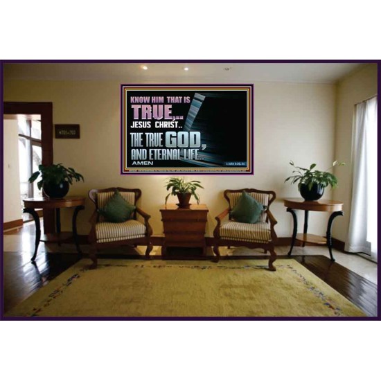 JESUS CHRIST THE TRUE GOD AND ETERNAL LIFE  Christian Wall Art  GWJOY10581  