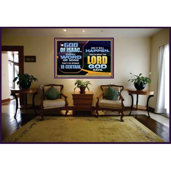 THE WORD OF THE LORD IS CERTAIN AND IT WILL HAPPEN  Modern Christian Wall Décor  GWJOY10780  