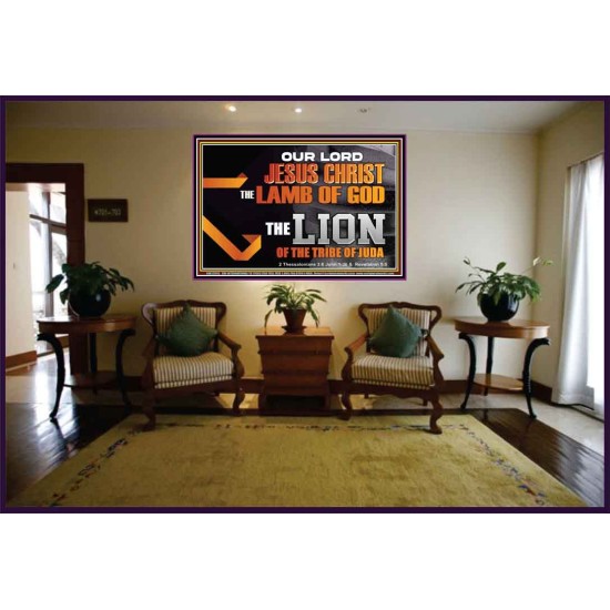 THE LION OF THE TRIBE OF JUDA CHRIST JESUS  Ultimate Inspirational Wall Art Portrait  GWJOY12993  