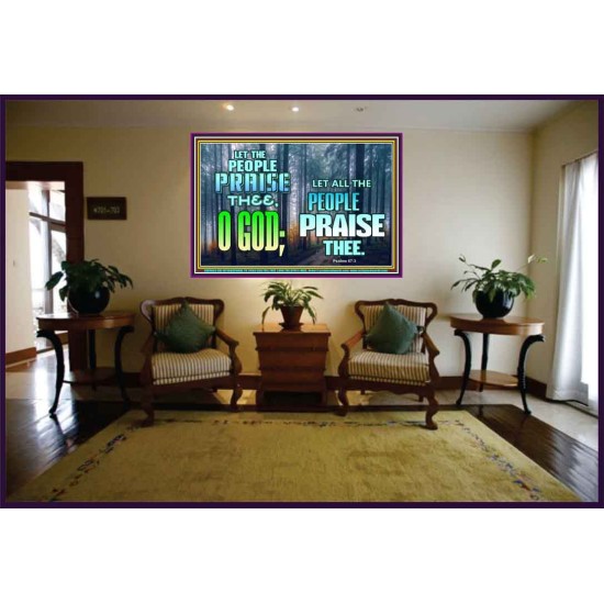 LET THE PEOPLE PRAISE THEE O GOD  Kitchen Wall Décor  GWJOY9603  