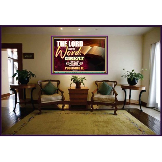 THE LORD GAVE THE WORD  Bathroom Wall Art  GWJOY9604  