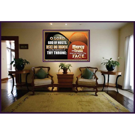 MERCY AND TRUTH SHALL GO BEFORE THEE O LORD OF HOSTS  Christian Wall Art  GWJOY9982  