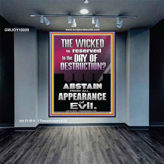 ABSTAIN FROM ALL APPEARANCE OF EVIL  Unique Scriptural Portrait  GWJOY10009  