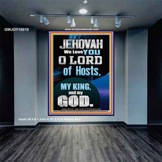 JEHOVAH WE LOVE YOU  Unique Power Bible Portrait  GWJOY10010  