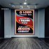 THANK YOU OUR LORD JESUS CHRIST  Sanctuary Wall Portrait  GWJOY10016  "37x49"