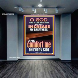 O GOD INCREASE MY GREATNESS  Church Portrait  GWJOY10023  "37x49"