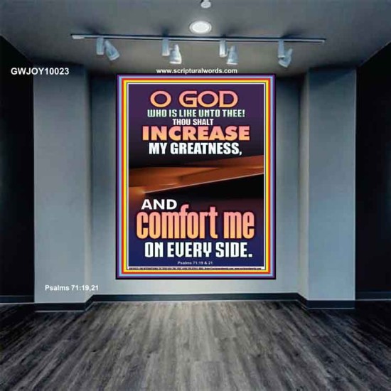 O GOD INCREASE MY GREATNESS  Church Portrait  GWJOY10023  